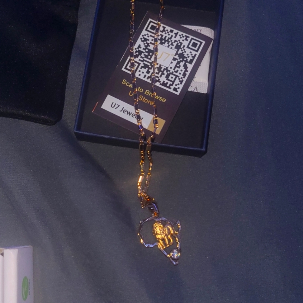Africa Map Pendant (2 available)